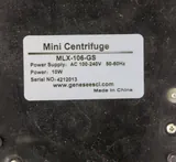 Genesee Scientific Mini Centrifuge MLX-106-GS, 5000 RPM, Excellent Condition