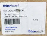 Fisherbrand High Impact Polystyrene Drying Rack 72 Place S29129 New