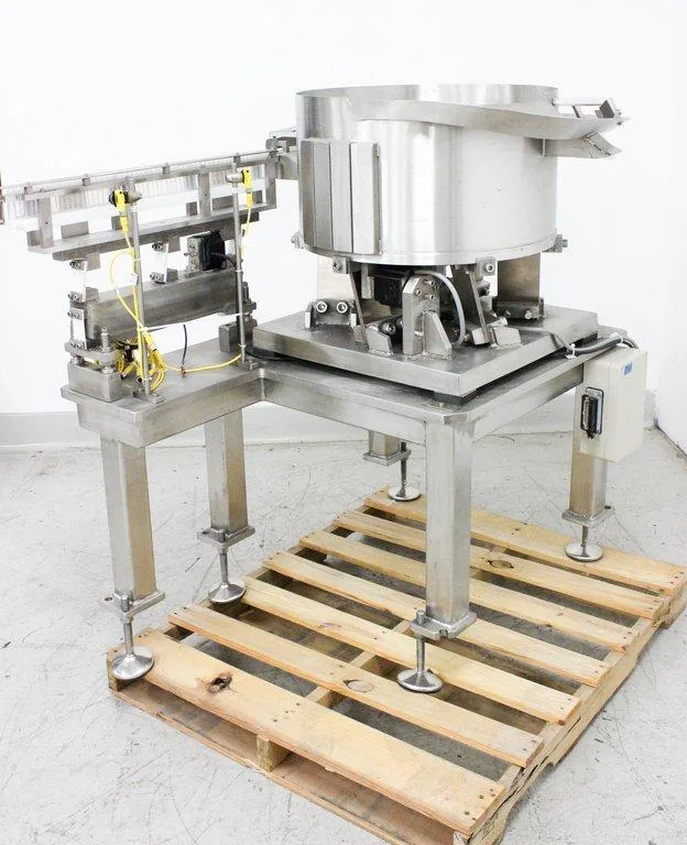 Custom Vibratory Bowl Feeder System Good Condition Without Testing
