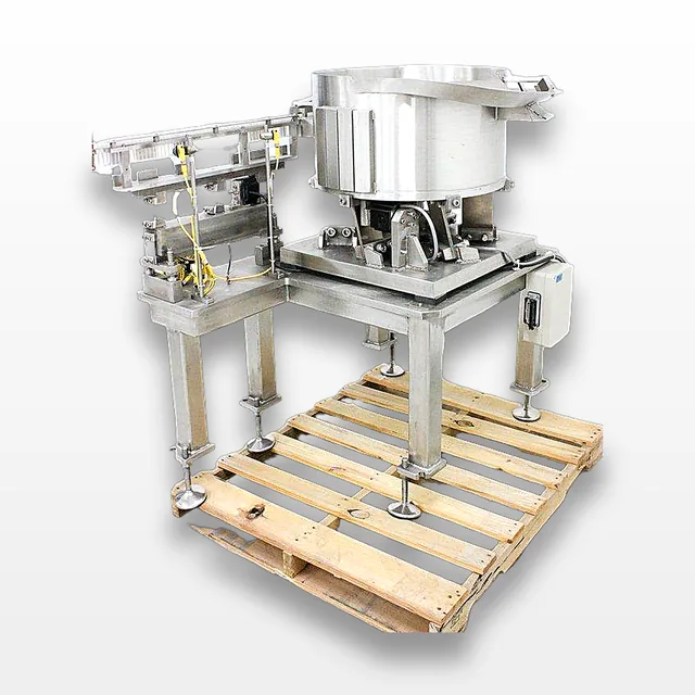 Custom Vibratory Bowl Feeder System Good Condition Without Testing