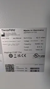 Thermo Scientific Megafuge ST4RF Plus Centrifuge G (Good) Condition