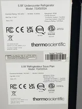 Thermo Scientific TSX505SA Undercounter Refrigerator 5C Setpoint R744 0.13m3 Net