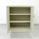 Uline Storage Cabinet Furniture Metal Beige Lockable 42inch Adjustable Shelves