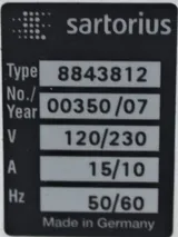 Sartorius 8843812 Biostat A Plus Bioreactor System with Integrated Chiller