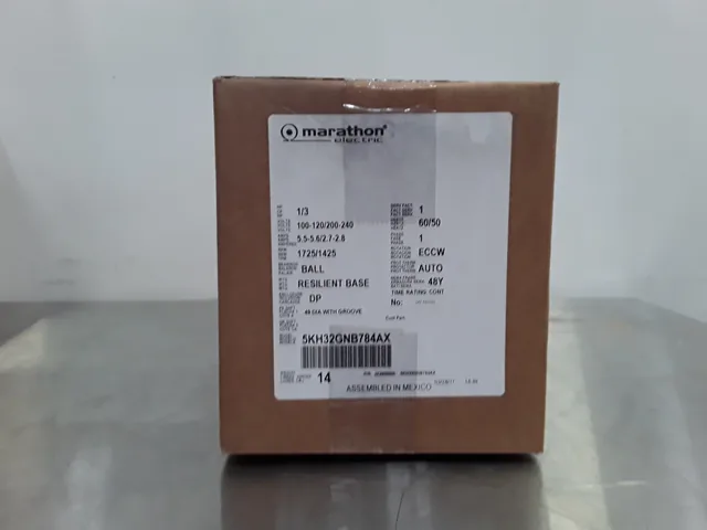 Marathon Electric Marathon Motor 5KH32GNB784AX 1/3 HP Industrial Motor