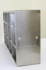 N/A Stainless Steel Freezer Rack ULT Holds 12 Boxes Adjustable Shelves