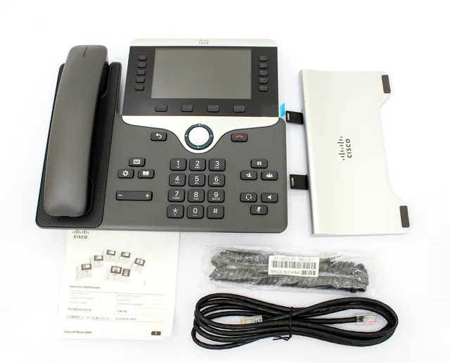 Cisco CP-8861 Phone VoIP System With Bluetooth and PoE Functionality