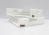 N/A Clear Acrylic 100 Place Test Tube Rack Refrigerator-Freezer Storage