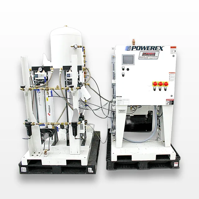Powerex LSD03A3 Air Compressor System 80 Gallon Tank Clean Dry Air