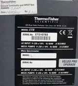 Thermo LTQ Orbitrap Velos Pro Mass Spectrometer with ETD - Used, Functional