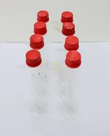 Chemglass 3024 Set of 8 Graduated Cylinders 100mL w/ GL32 Cap