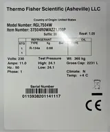 Thermo RGL7504W Lab Refrigerator Triple Glass Doors 2231L Capacity
