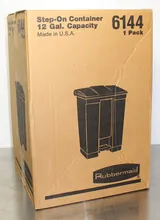 Rubbermaid 12 Gal. Step-On Container Hands-Free Trash Disposal for Offices