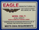Eagle Manufacturing CRA-71 Acid & Corrosive Cabinet 22 Gal Capacity