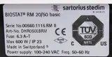 Sartorius Biostat B Controller Bioreactor Dual Wave RM 20/50 60Hz 120V
