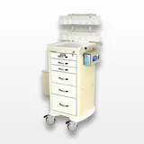Harloff MDS1830K06+MD18-PHB Medical Phlebotomy Cart, 6 Drawers, Key Lock