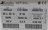 Kendro HERAcell 51013669 CO2 Incubator 5.4 cu ft Air Jacketed 3C to 55C