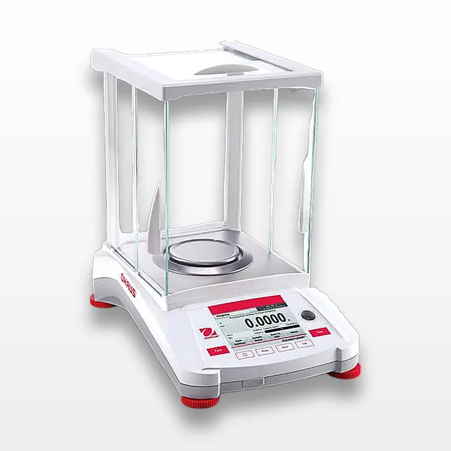 Ohaus AX124 Adventurer Analytical Balance with AutoCal Calibration 