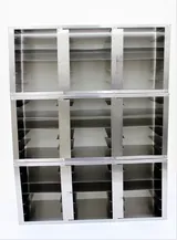 N/A Freezer Racks Stainless Steel Upright ULT Holds 18 Boxes -80C