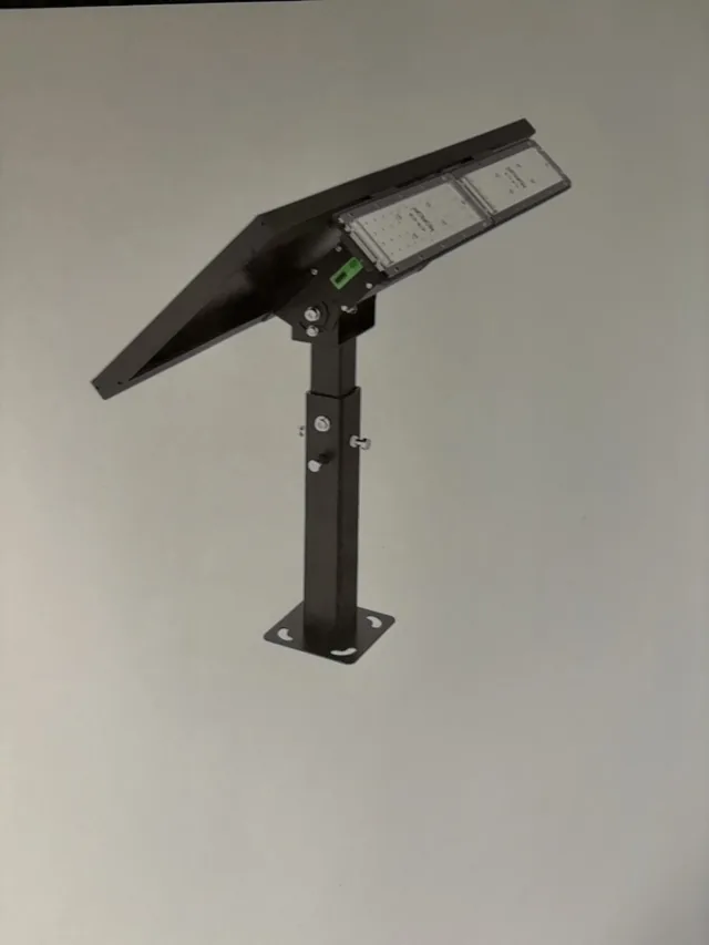 Remphos SL-SFL-20W-40K-BK-G2 Outdoor Solar LED Light 2000 Lumen