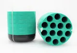 Beckman 349950 14-Slot 15ML Test Tube Bucket Inserts - Pack of 2, Used