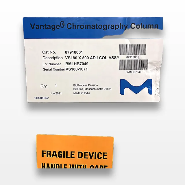 Millipore Vantage S2 Column VS 180 x 500 Chromatography System