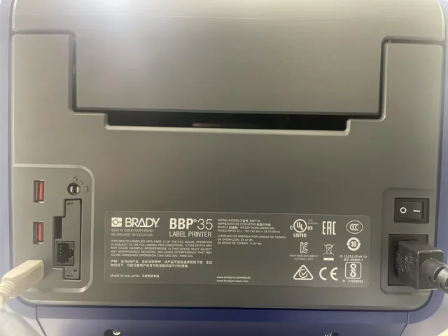 Brady BBP35 Label Printer with Computer/Software, Near New Condition