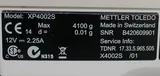 Mettler Toledo XP4002S Precision Balance 4100g x 0.01g Top Load