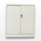 Uline Storage Cabinet Furniture Metal Beige Lockable 42inch Adjustable Shelves
