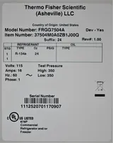 Thermo FRGG7504A Lab Refrigerator 2231L Capacity, +1C to +8C Range