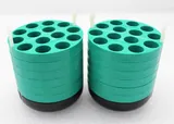 Beckman 349950 14-Slot 15ML Test Tube Bucket Inserts - Pack of 2, Used
