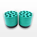 Beckman 349950 14-Slot 15ML Test Tube Bucket Inserts - Pack of 2, Used