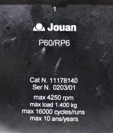 Jouan P60/RP6 Centrifugation Swinging-Bucket Rotor With Aluminum Buckets