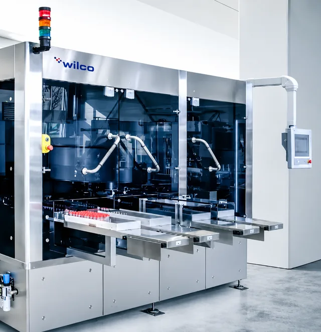 Wilco R DPV 400-36 Leak Tester & SPECTRA HSX 500 Gas Analyzer, 400 vials/min