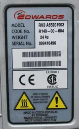 Edwards RV3 A65201903 Rotary Vane Vacuum Pump 120V 57 lb