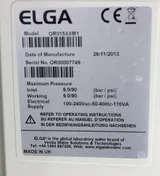 Elga OR015XXM1 Water System Type II+ Pure Water Delivery 15L/hr