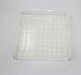 N/A Clear Acrylic 100 Place Test Tube Rack Refrigerator-Freezer Storage