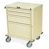 Harloff V24-4B Medical Storage Cart with Drawers and Wheels