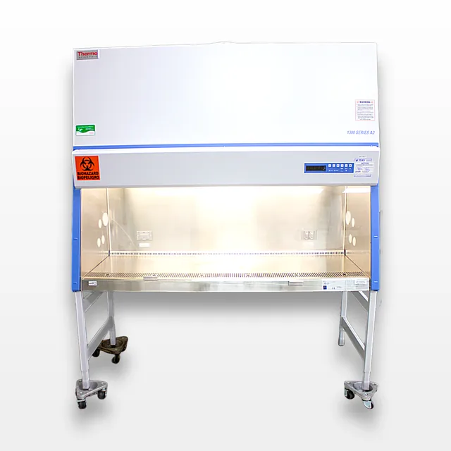 Thermo Scientific 1377 Class II Biological Safety Cabinet with Stand and UV Light Installation