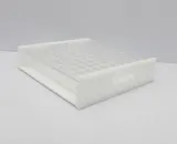 N/A Clear Acrylic 100 Place Test Tube Rack Refrigerator-Freezer Storage