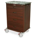 Harloff WV6520-CM Medical Cart with Marble Top and Wheels
