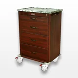 Harloff WV6520-CM Medical Cart with Marble Top and Wheels