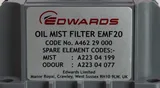 Edwards E2M30 Rotary Vane Vacuum Pump with EMF20 Filter, 11.4 cfm, 240V
