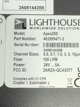 Lighthouse ApexZ50 Airborne Particle Counter 100 LPM