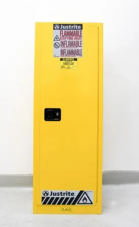 Justrite 892220 Flammable Liquid Storage Cabinet 22 Gal Yellow Manual