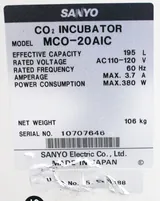Sanyo MCO-20AIC CO2 Incubator Dual Stack 195L 50C 20% CO2 Control