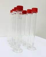 Chemglass 3024 Set of 8 Graduated Cylinders 100mL w/ GL32 Cap