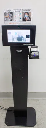 Wello Inc WelloStationX Non-Contact Thermometer Kiosk Temperature Screening