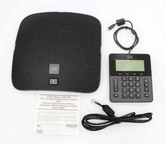 Cisco CP-8831-K9 Unified IP Conference Phone with HD Audio (5 Pack) for Large Rooms