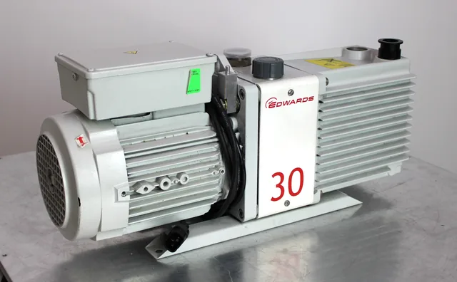Edwards E2M30 Rotary Vane Vacuum Pump 11.4 cfm, 240V, Used, Tested